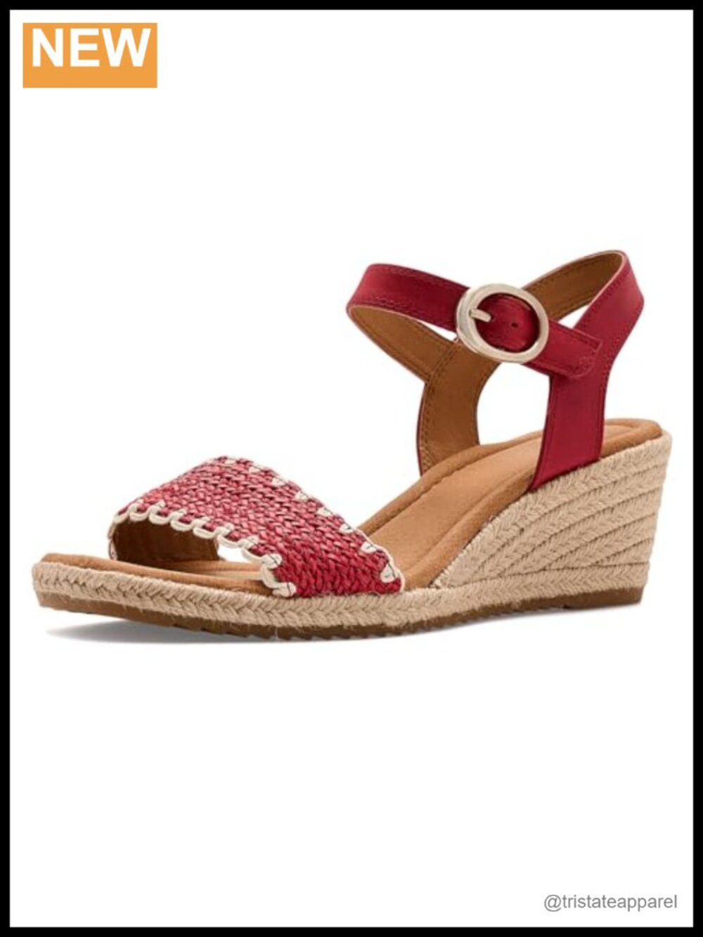 Söfft Inez Leather Wedge Sandals Ankle Strap Open Toe Casual